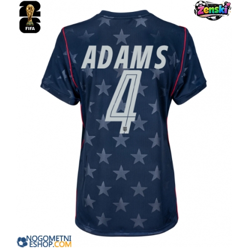 Ženski Nogometni dresi Združene države Tyler Adams #4 Gostujoči SP 2026 Kratek Rokav